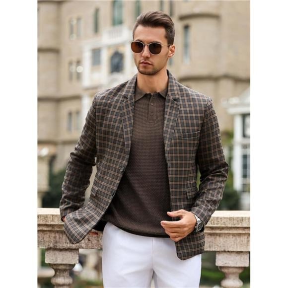 Mens Knit Polo Sweater Long Sleeve Lightweight Collared Pullover Casual - Picture 2 of 4